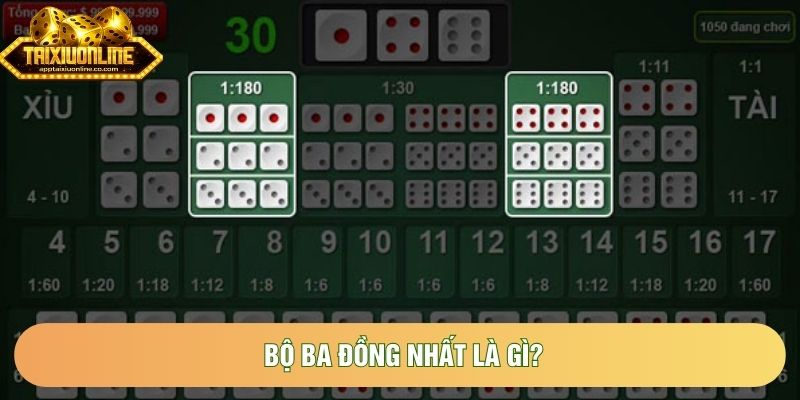 Bộ ba đồng nhất trong tài xỉu là gì?